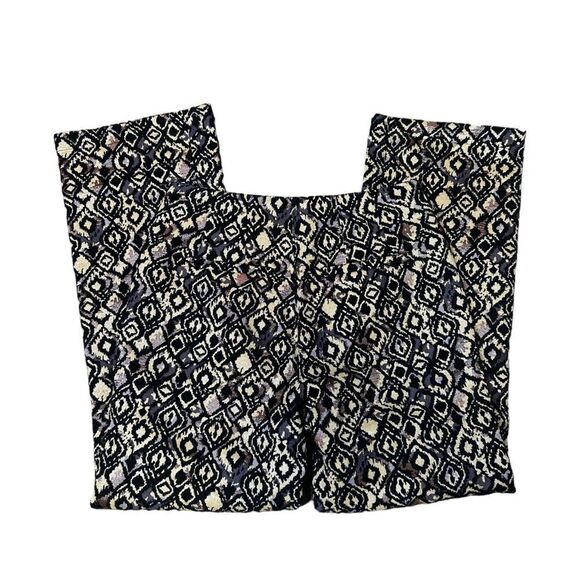 Free People Womens Mod Metallic Printed Cropped Pants Size 0 - Picture 6 of 14